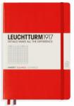 LEUCHTTURM1917 Caiet cu elastic A5, 125 file, matematica, Leuchtturm1917 rosu LT312564