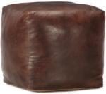 vidaXL Taburet maro închis 40x40x40 cm piele naturală de capră (248127) Canapea
