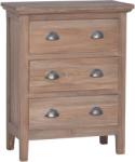 vidaXL Servantă cu 3 sertare, 60 x 30 x 75 cm, lemn masiv de tec (288293) Comoda