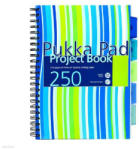 Pukka Pad Spirálfüzet Pukka Pad Project Book, A/4, vonalas, 250 oldal, pasztell borító, színregiszteres