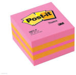 POST-IT öntapadós jegyzettömb, 2051P 51x51 mm 400 lap mini kocka pink