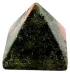  Piramida din Unakit Mineral Natural - 35x35x30 mm - (XL) - 1 Buc
