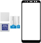 DEVIA Folie Frame Sticla Temperata Samsung Galaxy A8 Plus (2018) Black (1 fata Anti-Shock, 9H, 0.26mm) (DVFOLA730BK) - vexio