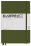LEUCHTTURM1917 Caiet cu elastic A5, 125 file, velin, Leuchtturm1917 verde army LT348104