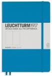 Leuchtturm Caiet cu elastic A5, 125 file, velin, Leuchtturm1917 albastru azur LT346696