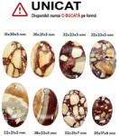  Pandantiv Jasp Mokait Breccia cu Gaura Oval - 25-38 x 17-23 x 5-7 mm - 1 Buc