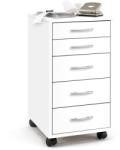 FMD Dulap mobil cu 5 sertare, culoarea stejarului 336-001E (428729) Dulap arhivare