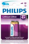 Philips 6FR61LB1A/10 - Baterie cu litiu 6LR61 LITHIUM ULTRA 9V (P2184) Baterii de unica folosinta