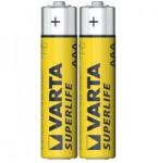 VARTA 2003 - 2 buc Baterie zinc carbon SUPERLIFE AAA 1, 5V (VA0022) Baterii de unica folosinta