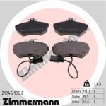 ZIMMERMANN set placute frana, frana disc ZIMMERMANN 21945.195. 2 (21945.195.2)