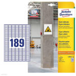 Avery Zweckform Etikett címke szuper tapadású fehér L7871-20, 25, 4 x 10 mm Avery