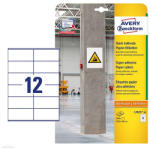 Avery Zweckform Etikett címke szuper tapadású L7875-20 fehér 105 x 48 mm Avery