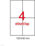 APLI Etikett LCA1227 105 x 148 mm fehér vízálló 80 db/csomag 20 ív
