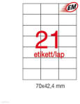 APLI Etikett A1276 42, 4 x 70 mm 100 ív LCA3136 Apli