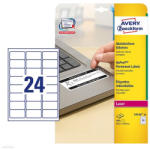 Avery Zweckform Etikett címke speciális L6146-20 eltávolíthatatlan 63, 5 x 33, 9 mm 20 ív Avery