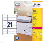 Avery Zweckform Etikett címke címzés L7160-100 C6 borítékra QuickPEEL 63, 5 x 38, 1 mm