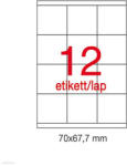 APLI Etikett A1290 67, 5 x 70 mm 100 ív LCA1290 Apli