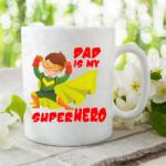 Gravolo Cana alba personalizata Dad is my hero (C223)