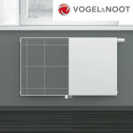 VOGEL&NOOT acéllemez radiátor 11 PM 600x400 síklapú T6 (VN60040011PMT6) (VN60040011PMT6)