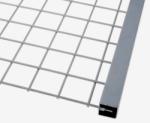 Metalproduct Lemez rács keretező profil lemez keret 40x40 mm 7, 5 mm vastag lemezig kezeletlen acél 3000 mm