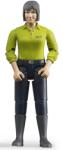 BRUDER Figurina femeie cu bluza verde, Bruder bworld 60405 (60405) Figurina