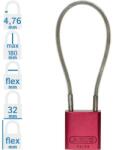 ABUS 72/30CAB40 LOTO munkavédelmi kábeles kizáró lakat - Piros - 818929 (818929)