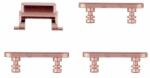 Apple iPhone 7 Plus - Hangerő + Bekapcsolás + Néma Üzemmód Gombok Szett (Rose Gold), Rose Gold