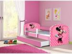 HomeSweet Pat copii cu sertar si saltea Minnie Mouse si protectie anticadere