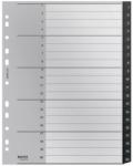LEITZ Index Leitz Recycle, PP, partial reciclat, reciclabil, A4 MAXI, 1-20, negru E12110000