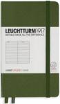 LEUCHTTURM1917 Caiet cu elastic A6, 94 file, dictando, Leuchtturm1917 verde army LT348097