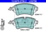 ATE set placute frana, frana disc ATE Ceramic 13.0470-2796.2 (13.0470-2796.2)