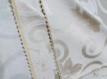 Cri Design Fata de masa damasc rotunda diametru 230 cu dantela, Rose (R_D230-D) Fata de masa