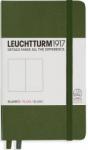 Leuchtturm Caiet cu elastic A6, 94 file, velin, Leuchtturm1917 verde army LT348100