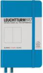 Leuchtturm Caiet cu elastic A6, 94 file, velin, Leuchtturm1917 albastru azur LT346692