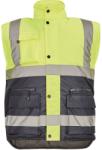 CERVA Meleg férfi fényvisszaverő mellény HELLIN - Sárga / sötétkék | 2XL (0303014772005)