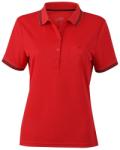 James & Nicholson (Daiber) Női sportos galléros póló JN701 - Piros / fekete | 2XL (1-JN701-1736778)