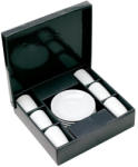 Everestus Set 6 cesti espresso, alb, Everestus, SC02BO, portelan, saculet de calatorie inclus (EVE02-56-0340043)