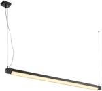 SLV Lampa suspendata, lustra OPEN GRILL pandantiv, pandantiv negru, cu un singur cap, LED-uri, 3000K, patrat, negru, 4x7, 5W, (1001297)