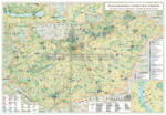 Stiefel Magyarország turisztikai térképe falitérkép fémléces, fóliás, Magyarország idegenforgalmi térképe 100x70 cm