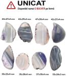  Pandantiv Agata Colorata cu Gaura Neregulata - 35-52 x 24-30 x 3-4 mm - 1 Buc