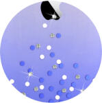 Comma Husa Comma Carcasa Unique Polka iPhone 6/6S Blue (Cristale Swarovski®, electroplacat) (CMPOLKAIPH6BL) - pcone