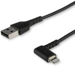 StarTech USB-A apa - Lightning 90° apa Töltőkábel 2m - Fekete (RUSBLTMM2MBR)