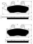GOLDFREN Placute frana fata 033 AD GOLDFREN