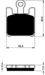 GOLDFREN Placute frana fata 200 S3 GOLDFREN (4buc in kit)