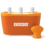 Zoku Aparat de inghetata ZOKU Quick Pop Maker ZK101 OR, 3 incinte, 7 minute, nu contine BPA, Portocaliu (ZK101 OR)