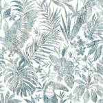 Dutch Wallcoverings Tapet model frunze și pasărea tucan, albastru L685-01 (426237)