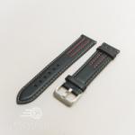  Curea model olimpic neagra cu rosu 22mm - 51551