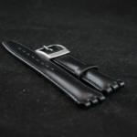  Curea piele tip SWATCH 19 mm neagra - 34008