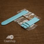  Curea bleu piele vitel plată 18mm - 30699
