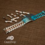  Bratara metalica reglabila bicolora rose gold 22-26mm - 40011